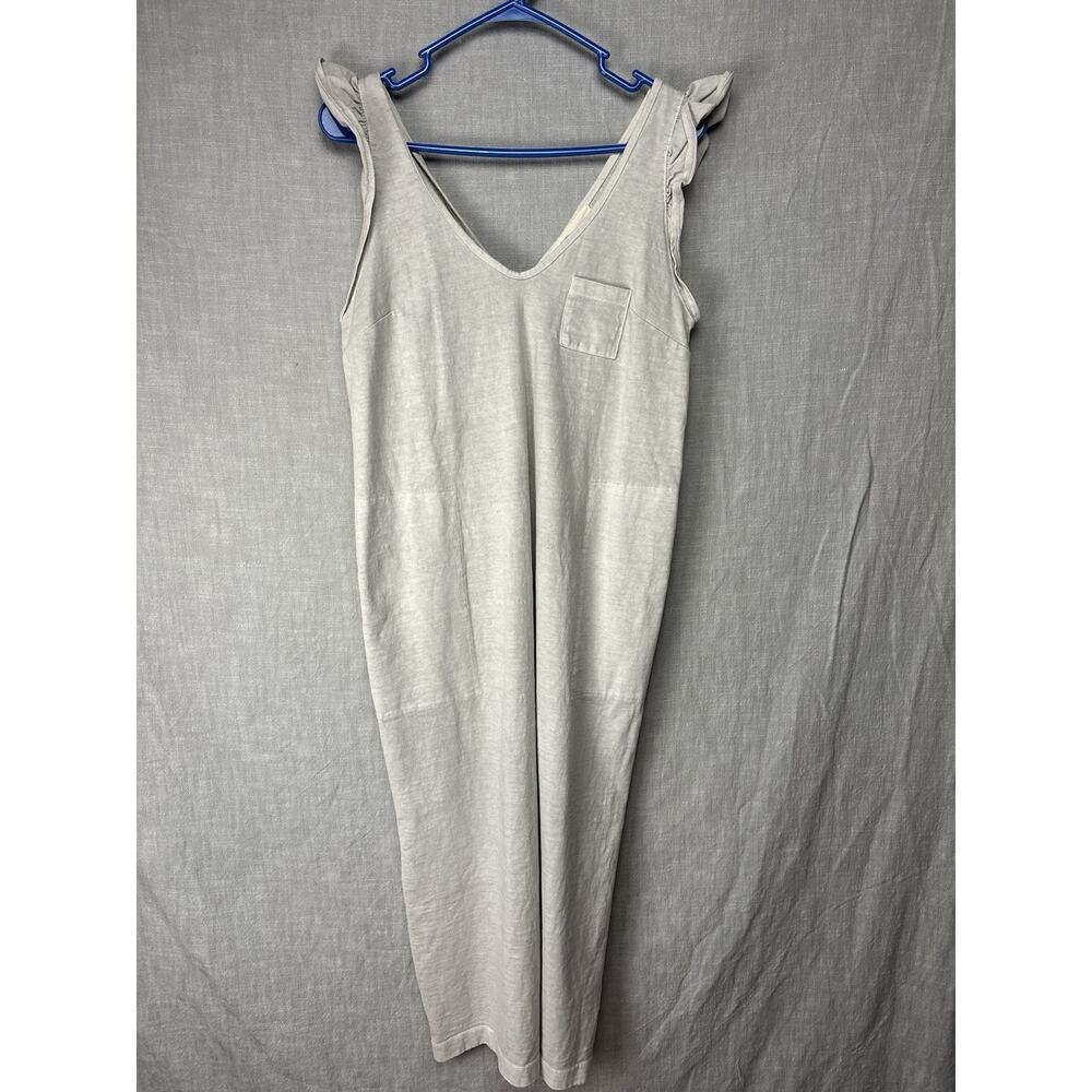 FREE PEOPLE FP BEACH ONCE UPON A SEA MIDI TEE SHIRT RUFFLE SLEEVE DRESS XS - Picture 3 of 8